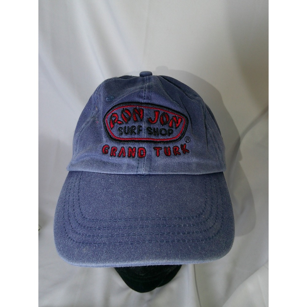 Ron Jon Surf Shop Grand Turk Hat Blue Faded Adjustable Dad Cap Mens